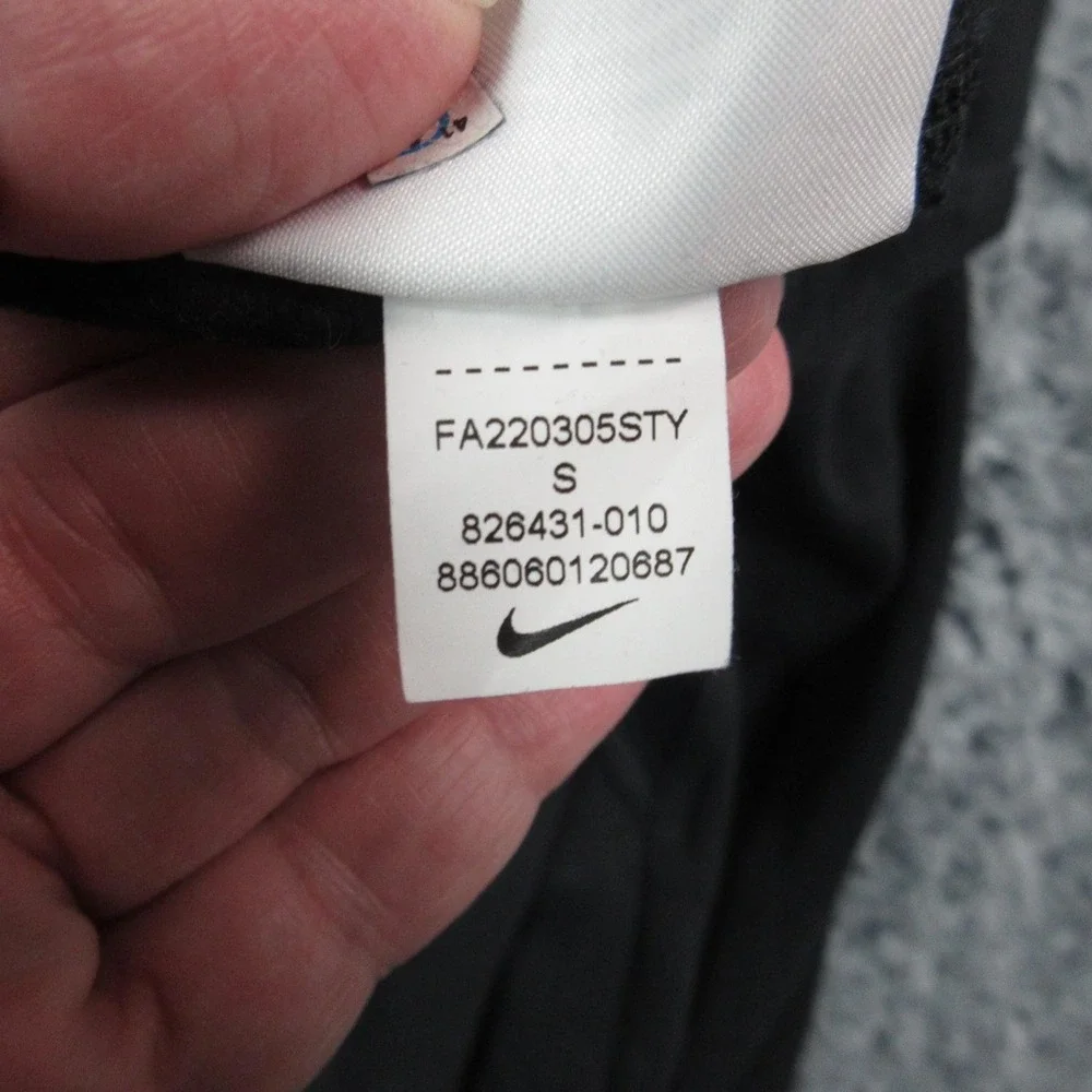 Nike Pants Womens Small Black Club Fleece Joggers Sweatpants Ankle 27x26.5*